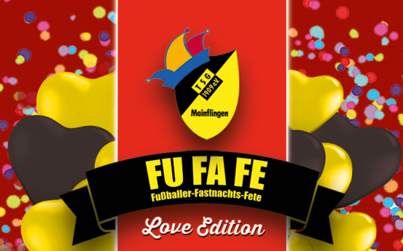 Save the date Plakat für die FuFaFe 2026 - Love Edition. 14.02.206